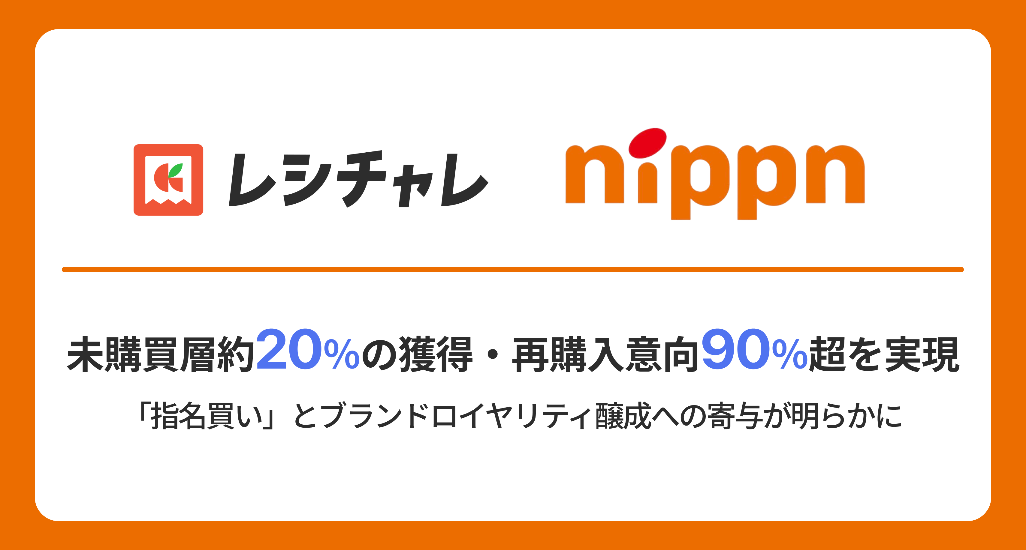 未購買層約20%の新規獲得・再購入意向90%超を実現｜ニップン「オーマイプレミアム」